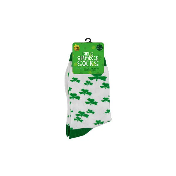 Lucky Land Girls Shamrock Socks