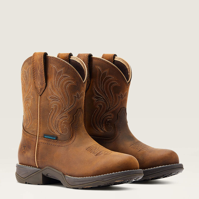 Anthem Round Toe Shortie Waterproof Western Boot