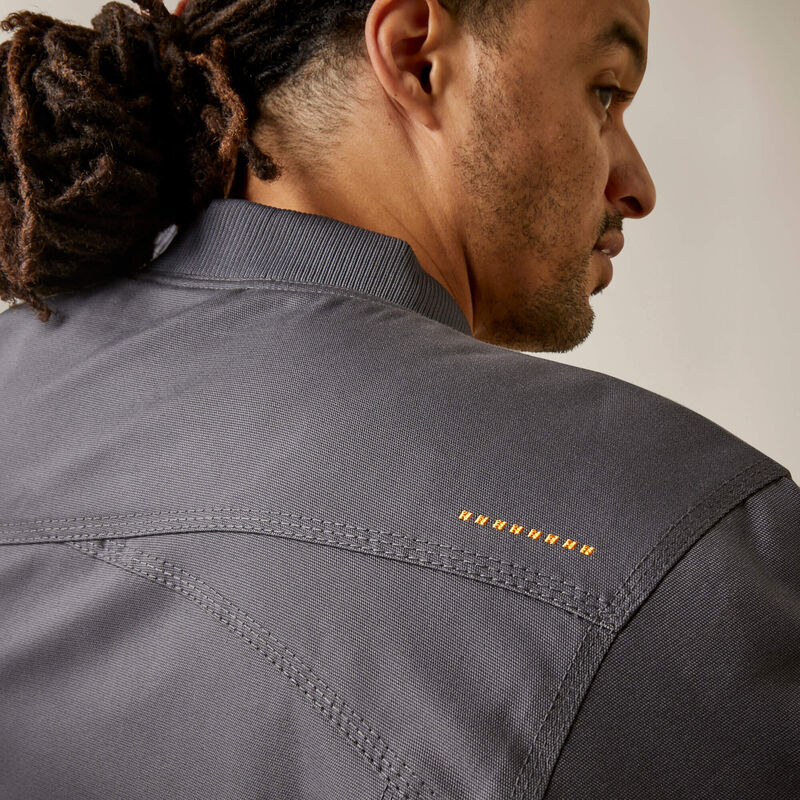 Rebar Stretch Canvas Bomber Jacket