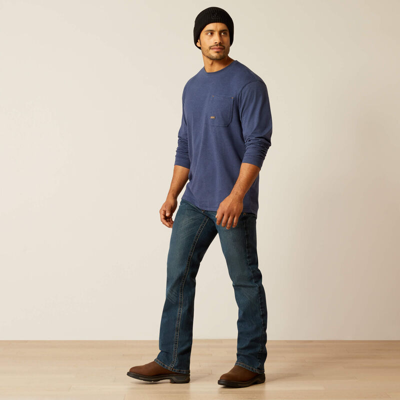 Rebar Workman Reflective Flag Graphic T-Shirt