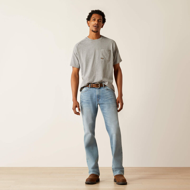 Rebar M4 Relaxed DuraStretch Basic Stackable Straight Leg Jean