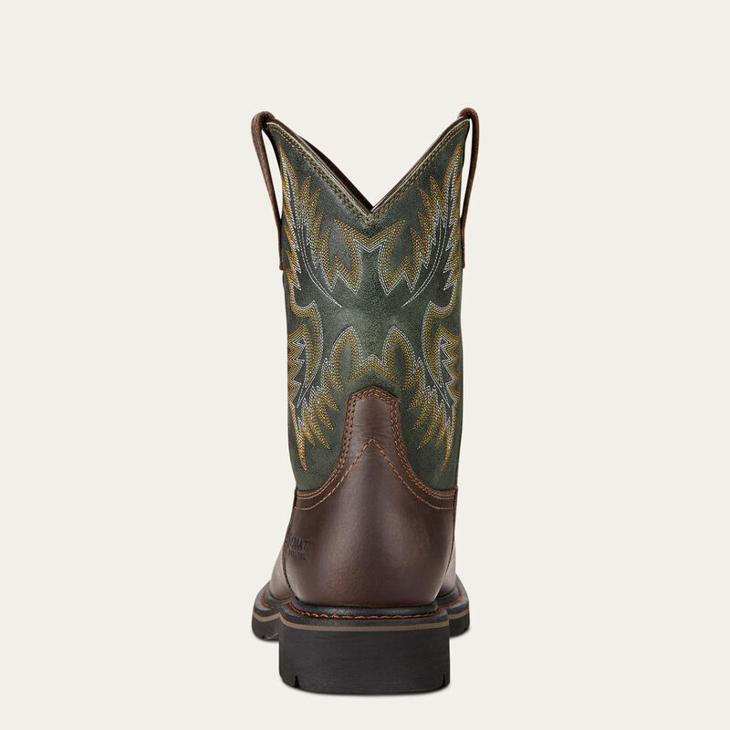 Sierra Wide Square Toe Steel Toe Work Boot