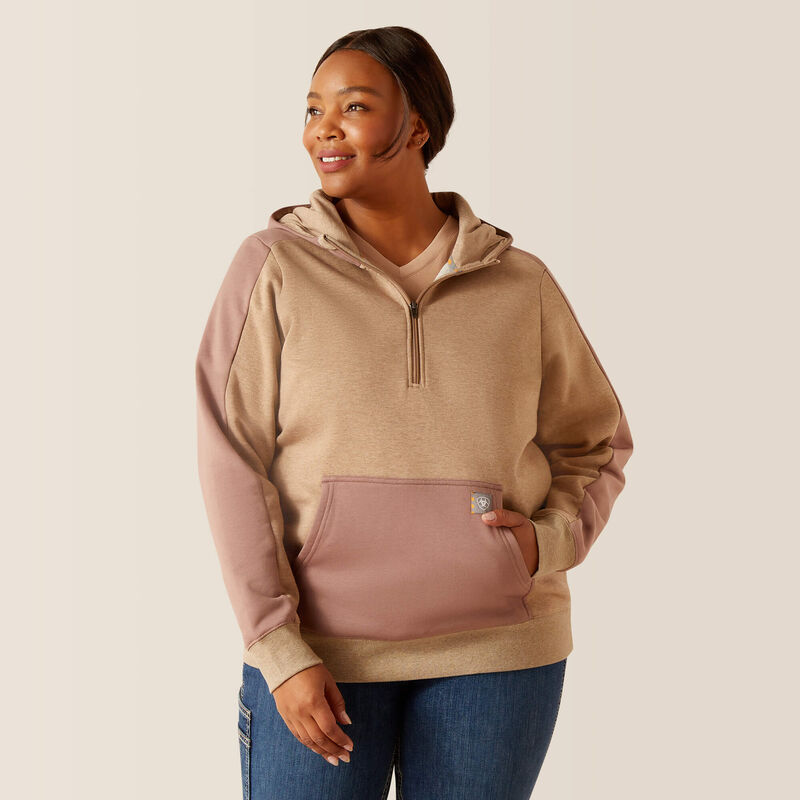 Rebar Colorblocked 1/2 Zip Hoodie