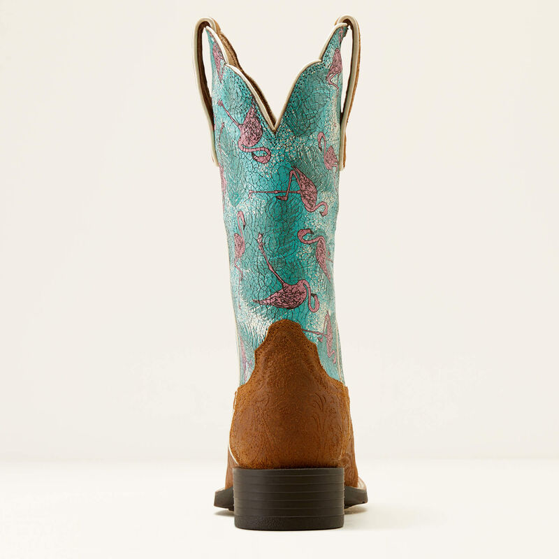Round Up Wide Square Toe Western Boot