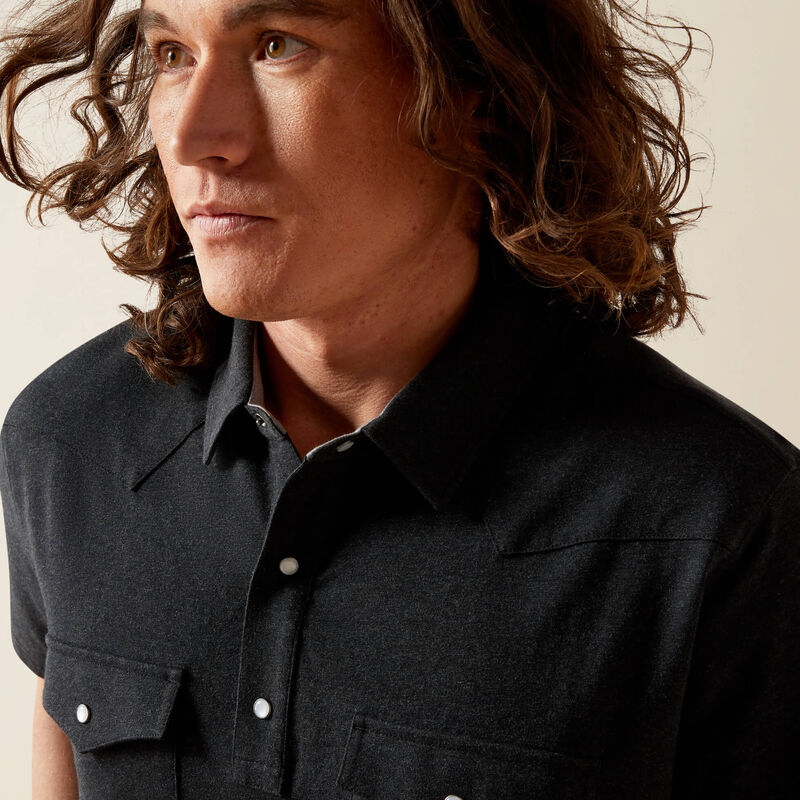 Retro Western Snap Polo