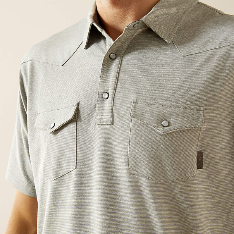 Retro Western Snap Polo