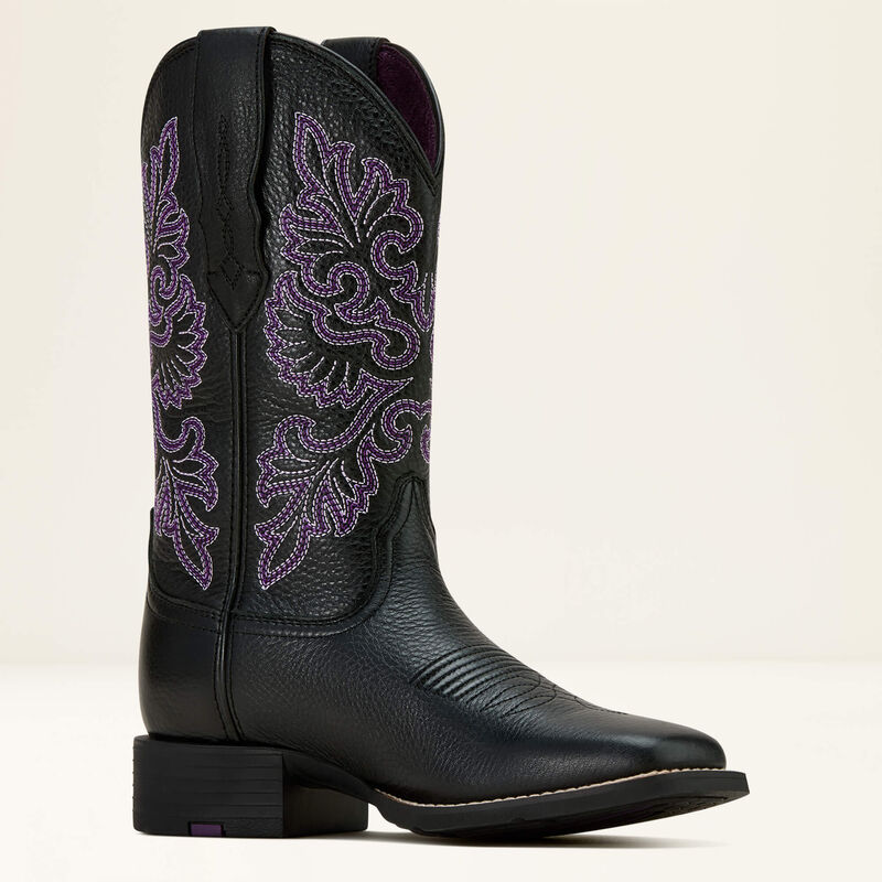 Round Up Wide Square Toe StretchFit Western Boot
