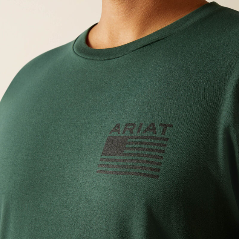 Ariat Rustic Wood Flag T-Shirt