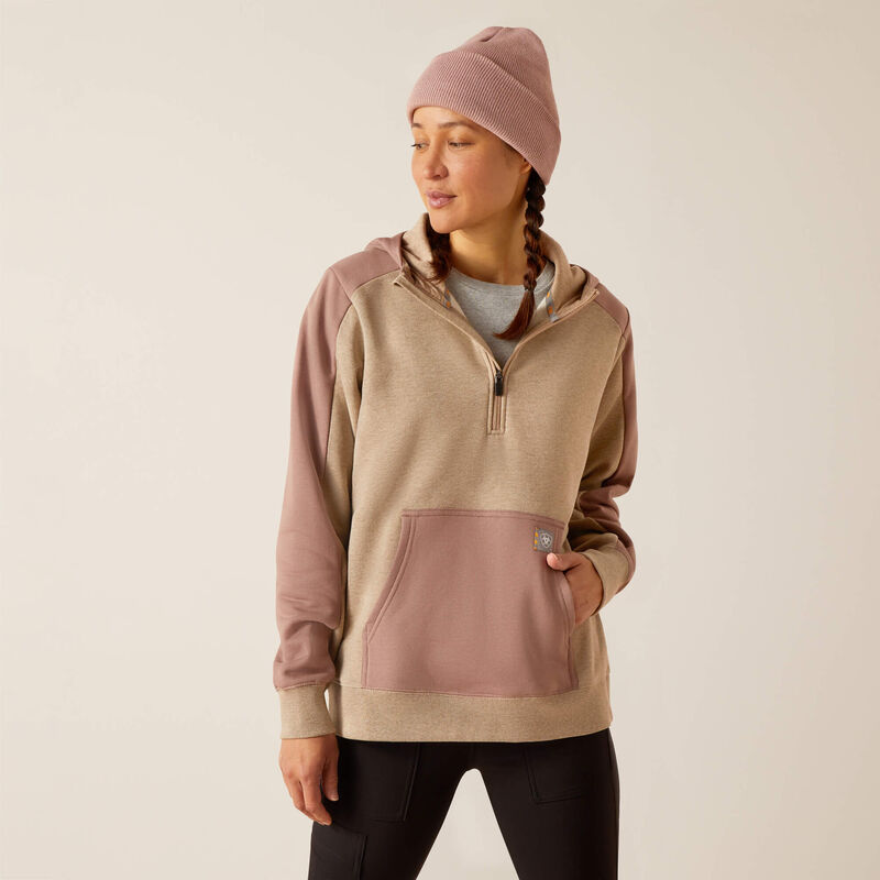 Rebar Colorblocked 1/2 Zip Hoodie