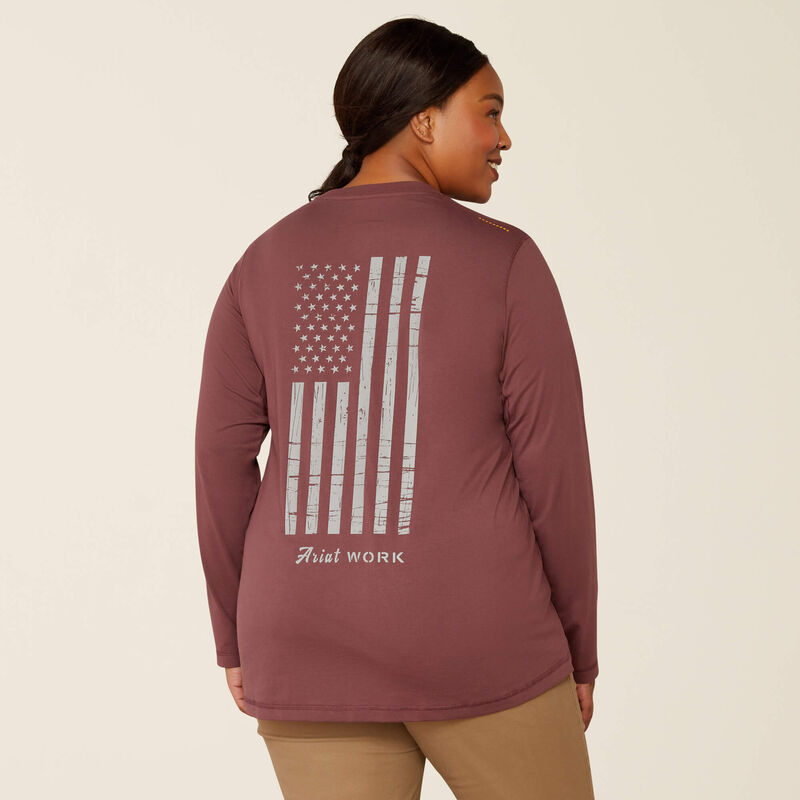 Rebar Workman Reflective Flag T-Shirt