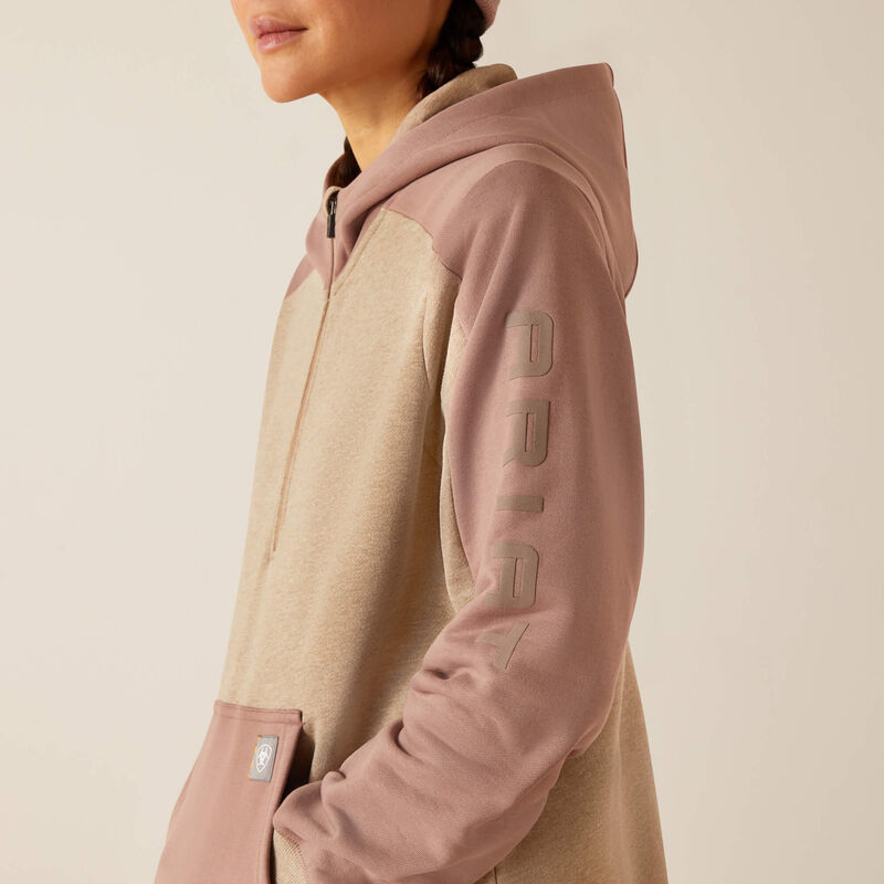 Rebar Colorblocked 1/2 Zip Hoodie