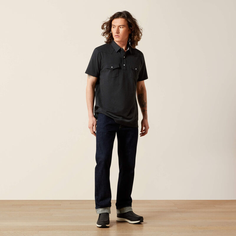 Retro Western Snap Polo