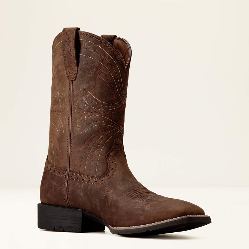 Sport Wide Square Toe Cowboy Boot