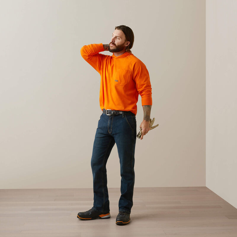 Rebar Cotton Strong Hooded T-Shirt