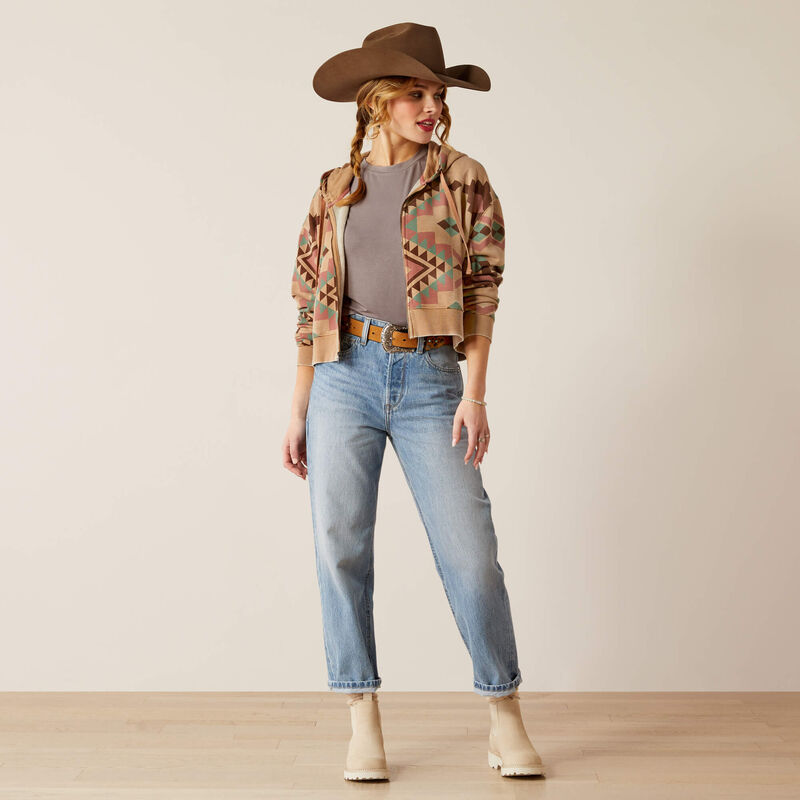 Sunset Spark Crop Hoodie