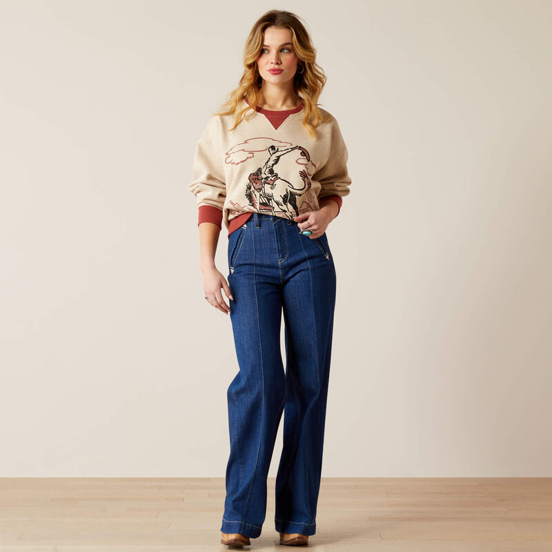 Roughstock Oversized Crew Sweatshirt