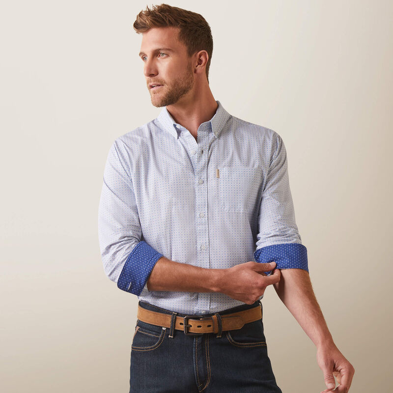 Medallion Stretch Modern Fit Shirt