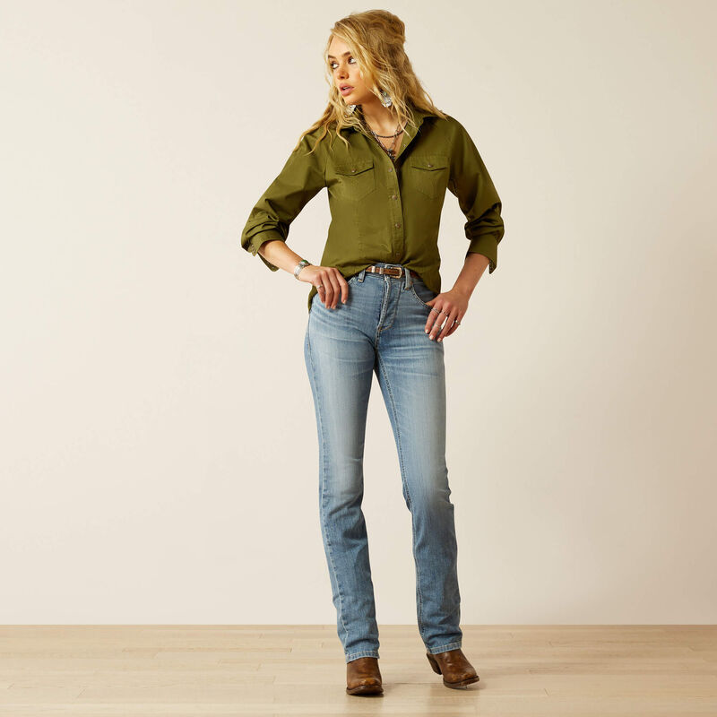 High Rise Yellowstone Rider Straight Leg Jeans