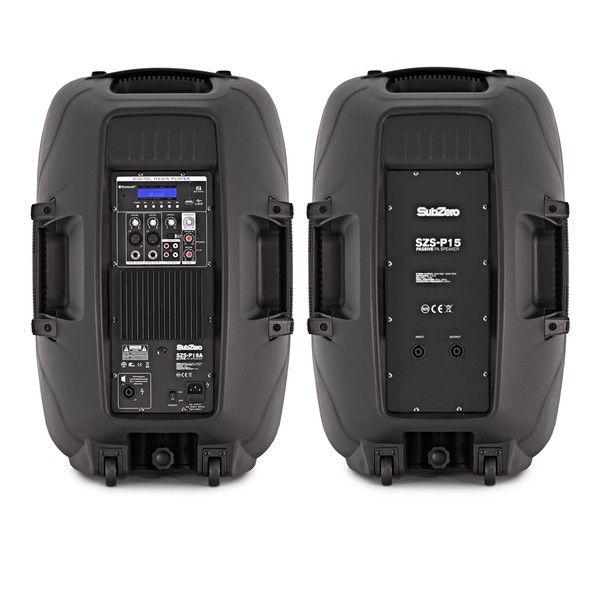 SubZero 600W 15" Speaker System with Digital Media Player