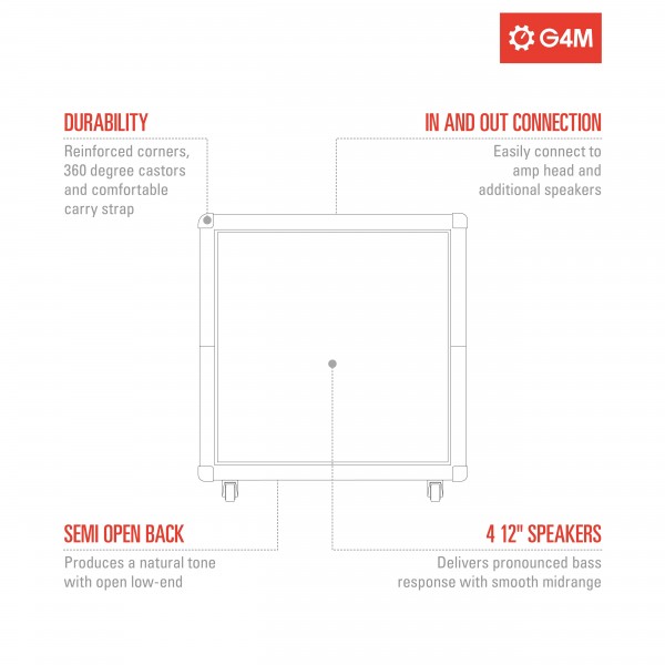 G4M 4 x 12" Guitar Cabinet