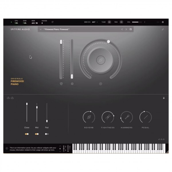 Spitfire Audio Originals Firewood Piano