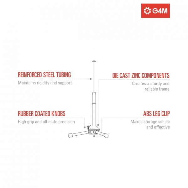 G4M Short Straight Microphone Stand