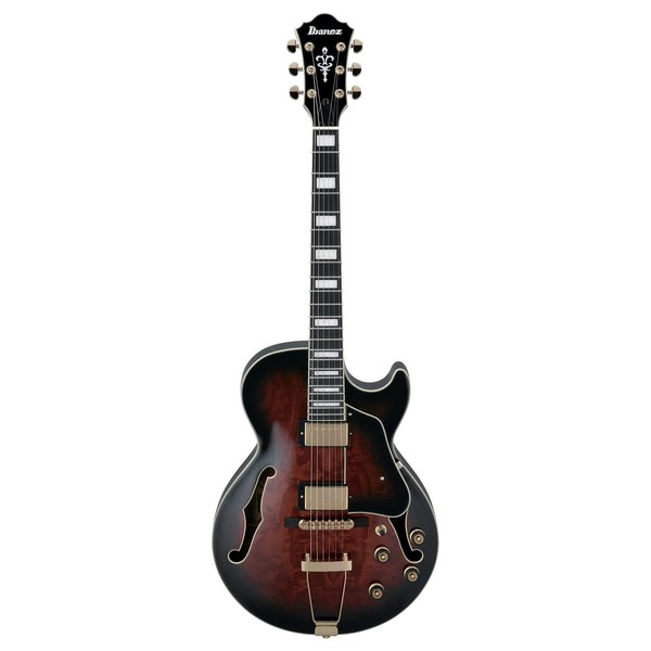 Ibanez AG95QA Artcore Expressionist, Dark Brown Sunburst