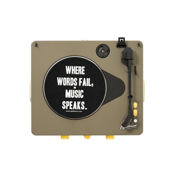 Gadhouse Brad MKII Record Player with Bluetooth, Grey