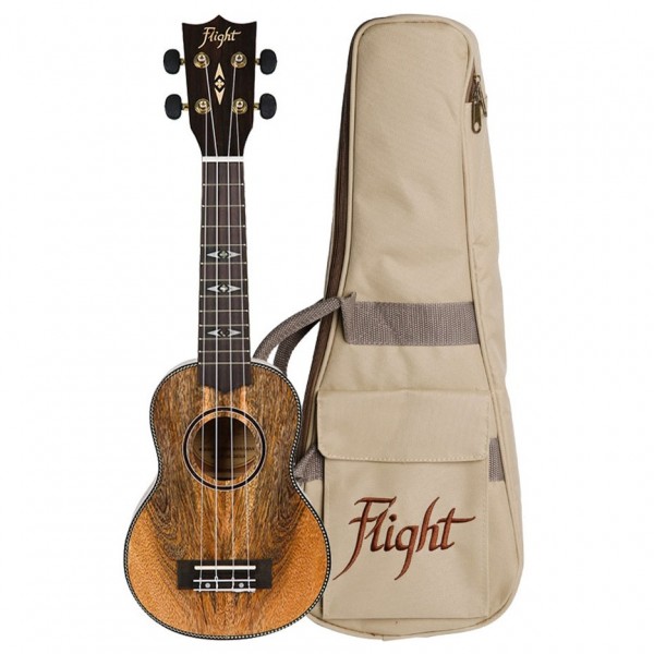 Flight DUS450 Soprano Ukulele, Mango