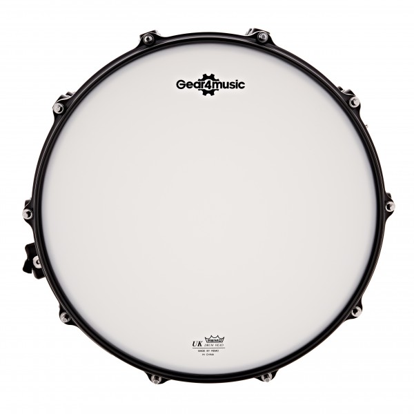 14" x 6.5" Steel Snare, Black by Gear4music