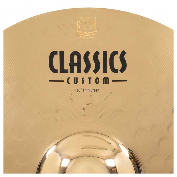Meinl Classics Custom 16" Thin Crash
