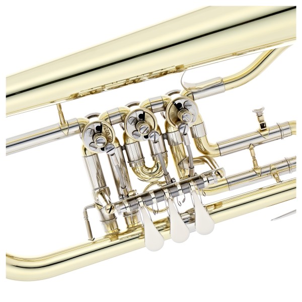 Rotary Valve Bb Student Flugel Horn by Gear4music, Gold - Nearly New