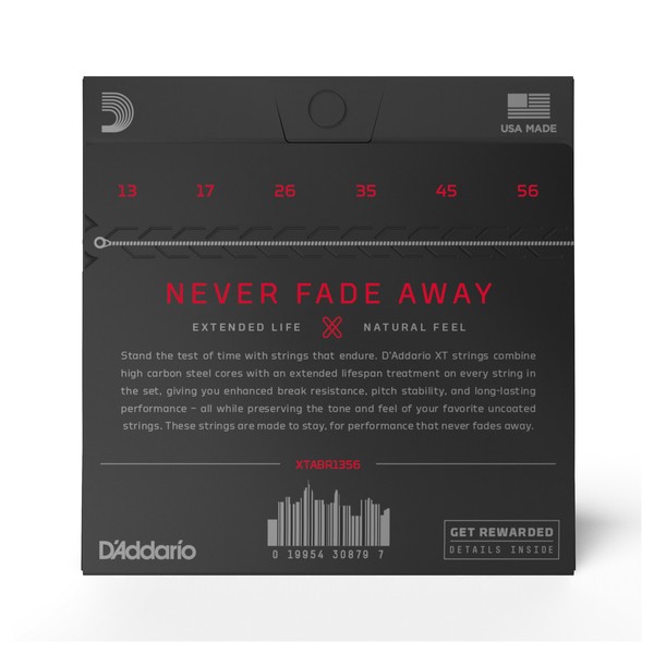 D'Addario XTABR1356 XT 80/20 Bronze Medium Acoustic Strings, 13-56