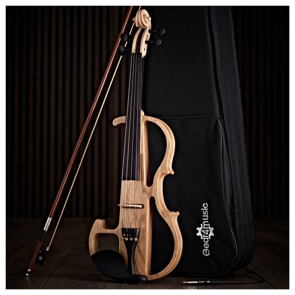 Electric Violin Amp Pack by Gear4music, Natural