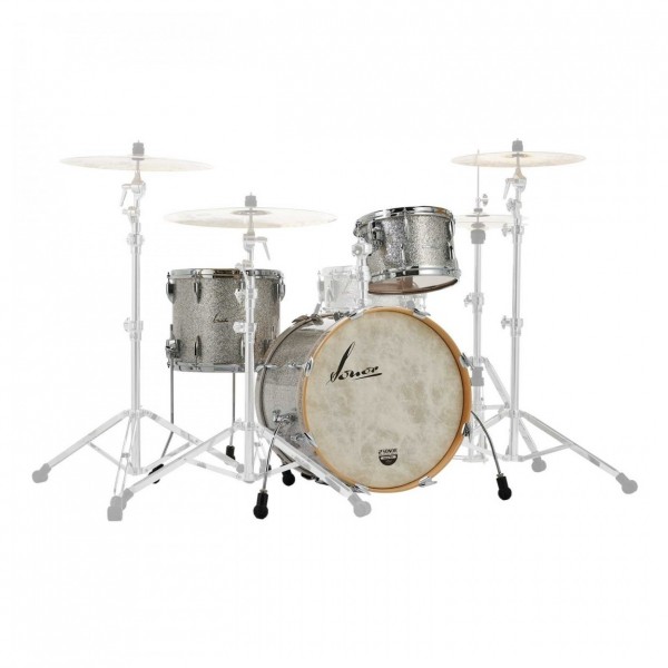 Sonor Vintage 22" 3pc Shell Pack w/Free Snare, Vintage Silver Glitter