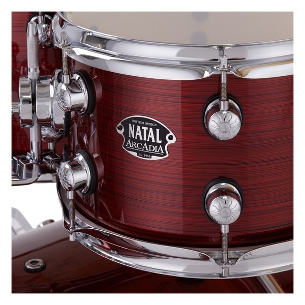 Natal Arcadia 20" Fusion 5pc Drum Kit, Red Strata