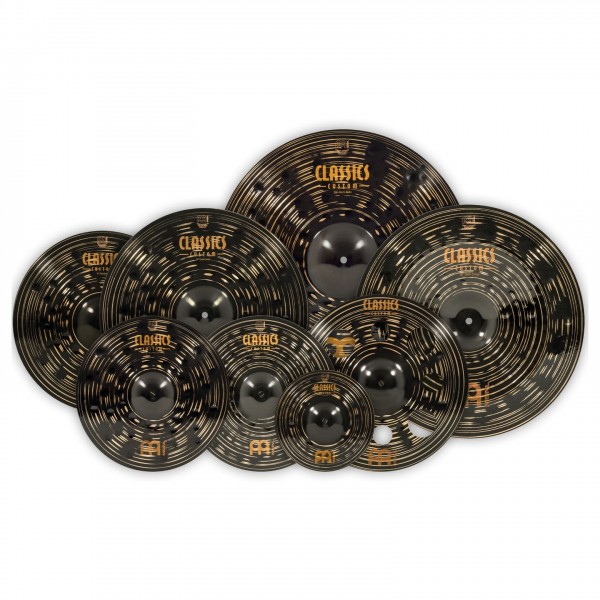 Meinl Classics Custom Dark Expanded Cymbal Set, 7 Pack