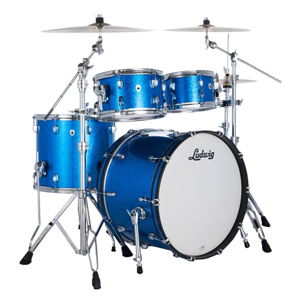 Ludwig Neusonic 22" Rapid MOD2 4pc Shell Pack, Blue Super Sparkle