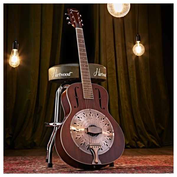 Hartwood Resonator Guitar, Vintage Wine Red