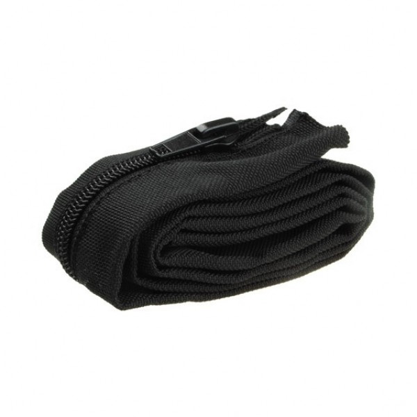 Fisual Zip Cable Tidy Wrap 50mm Diameter Black 1m