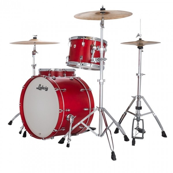 Ludwig Neusonic 20" Downbeat 3pc Shell Pack, Satin Diablo Red