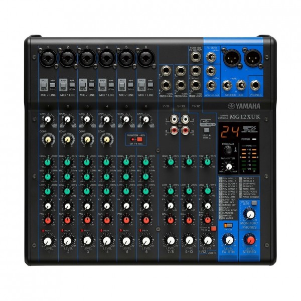 Yamaha MG12XUK Analog USB Mixer with Gear4music Bag
