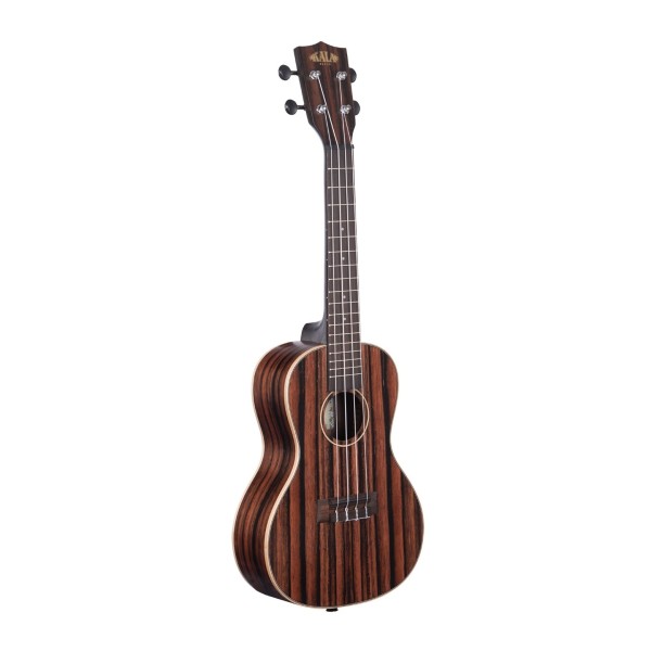 Kala Striped Ebony Acoustic Concert Ukulele, Satin