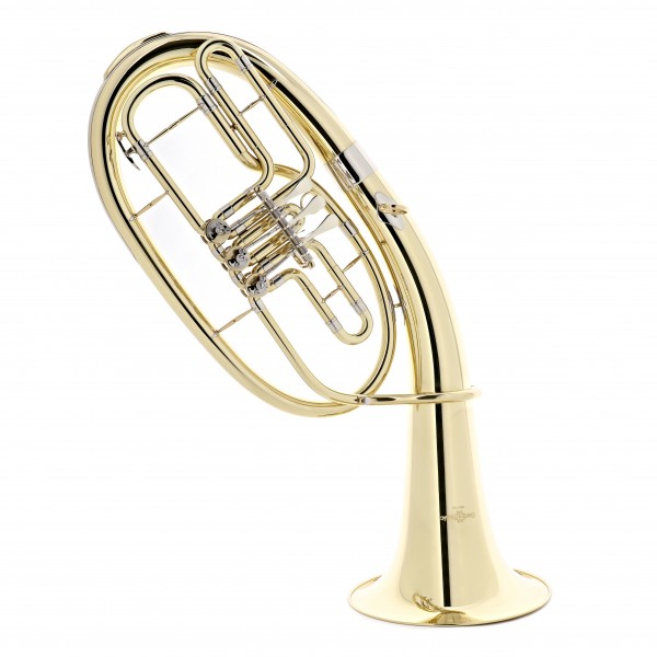 Student Rotary Bb Baritone Horn by Gear4music, Gold