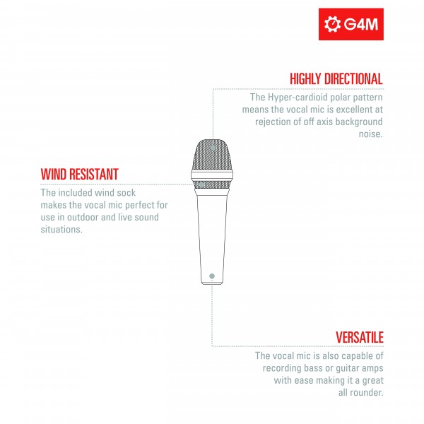 G4M Dynamic Vocal Microphone