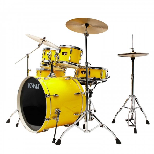 Tama Imperialstar 22" 6pc Drum Kit w/Cymbals, Electric Yellow