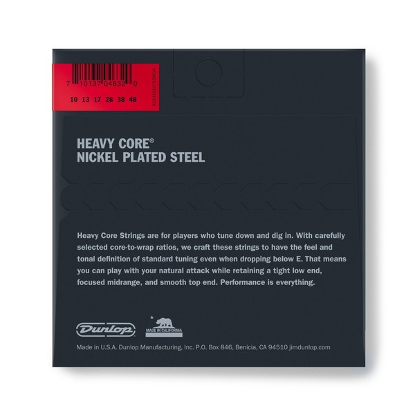 Dunlop DHCN1048 Heavy Core Electric Guitar Strings, 10-48