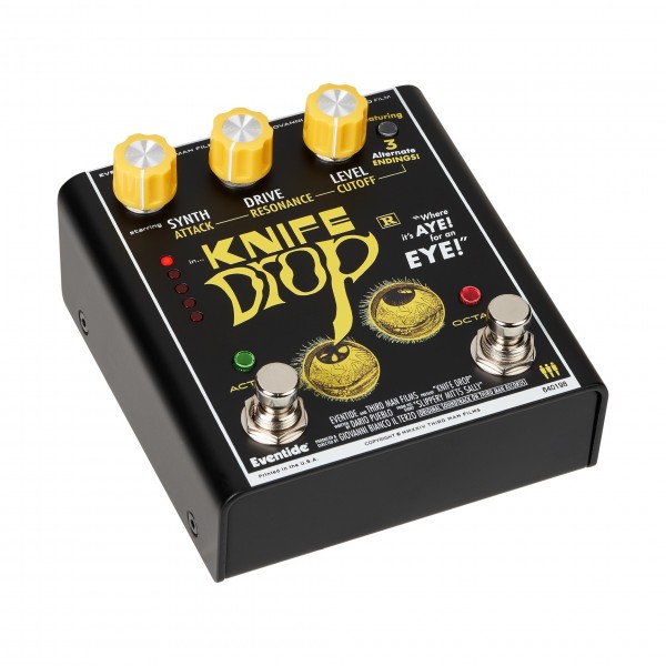 Eventide Knife Drop Fuzz Octave Pedal With Monophonic Synth