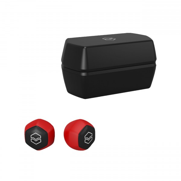 V-Moda Hexamove Lite True Wireless Earbuds, Red
