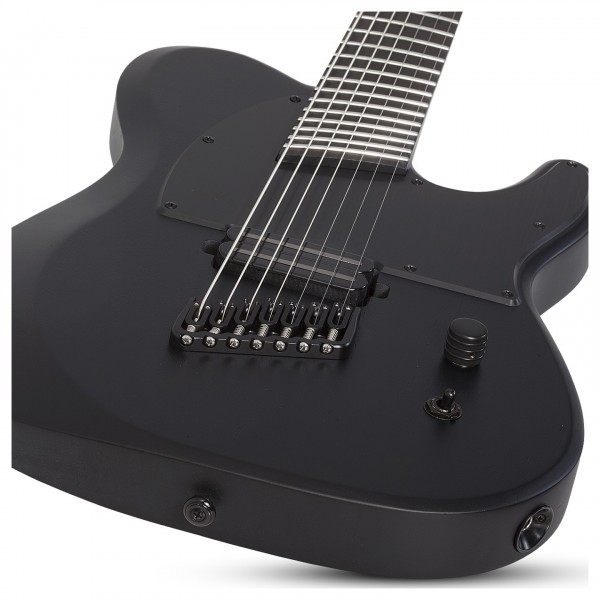 Schecter PT-7 MS Black Ops 7 String, Satin Black Open Pore